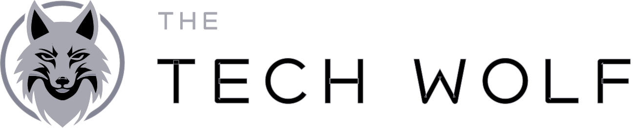 The Tech Wolf Logo Horizontal